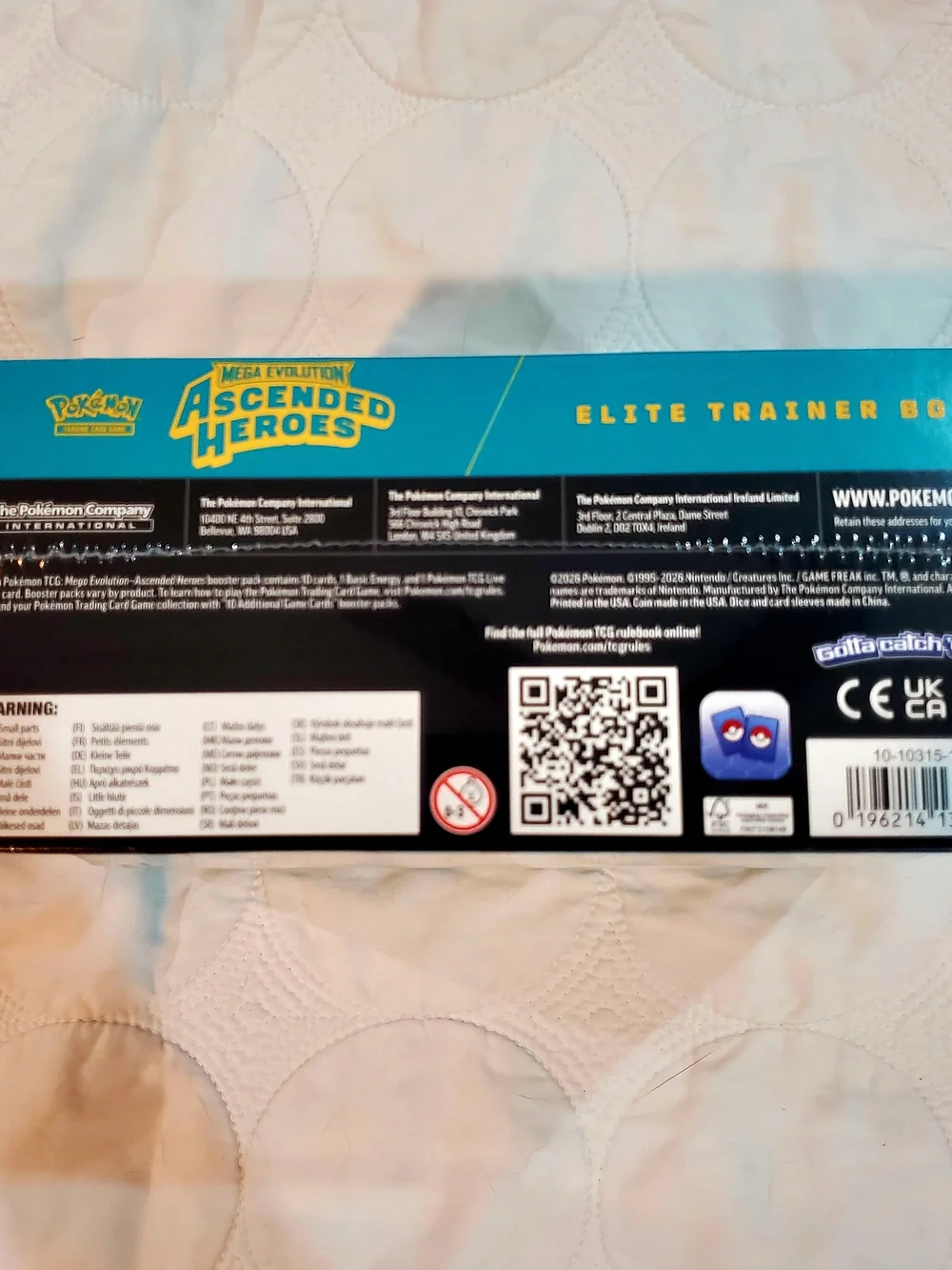 POKEMON ELITE TRAINER BOX Mega Evolution ASCENDED HEROS 2026 Trading Card Game